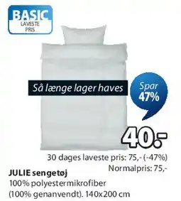 JYSK JULIE sengesæt tilbud