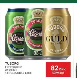 Nielsen's Discount TUBORG tilbud