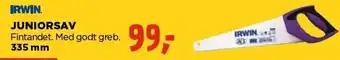 jem & fix Irwin Juniorsav Fintandet. Med Godt Greb.335 mm tilbud