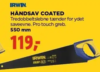 jem & fix Irwin Håndsav Coated 550mm tilbud