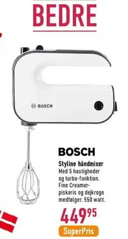 Imerco Bosch Styline håndmixer tilbud