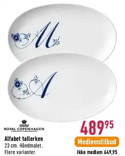 Imerco Alfabet tallerken tilbud