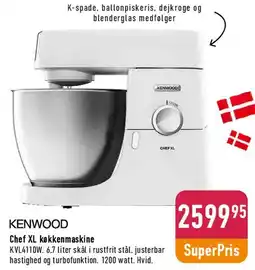 Imerco Kenwood Chef XL køkkenmaskine tilbud