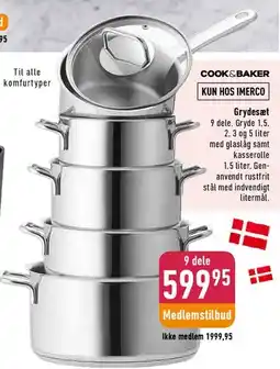 Imerco Grydesæt, 9 dele tilbud