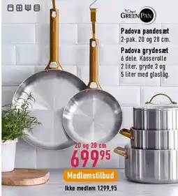 Imerco GreenPan Padova pandesæt tilbud