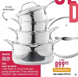 Imerco Tefal Jamie Oliver Cook Smart grydesæt (7 dele) tilbud