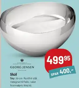 Kop & Kande Skål (Georg Jensen) tilbud