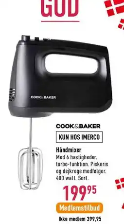 Imerco Cook & Baker håndmixer tilbud