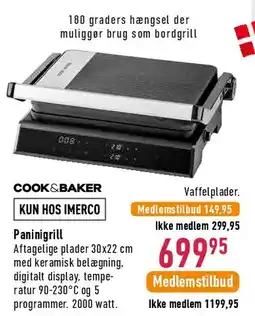 Imerco Vaffeljern / Paninigrill tilbud