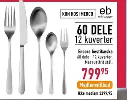 Imerco Encore bestikæske tilbud
