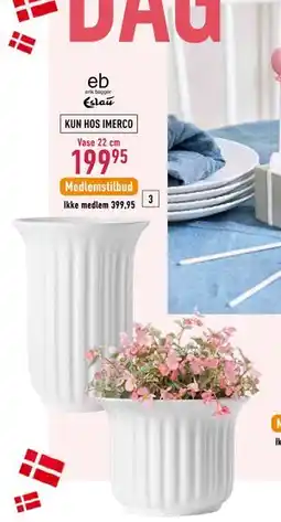 Imerco Eslau Tulip vase eller urtepotte, Medlemspris tilbud