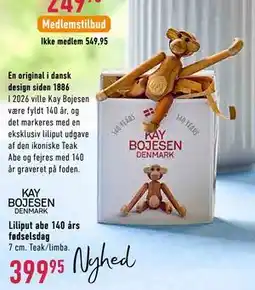 Imerco KAY BOJESEN Liliput abe 140 års fødselsdag tilbud