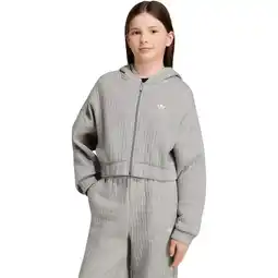 Sport 24 adidas Originals Loose Padded Rib Full Zip Hættetrøje Børn tilbud