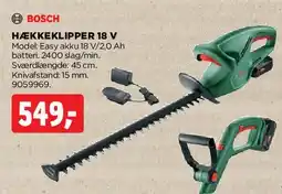 jem & fix Hækkeklipper 18 V tilbud