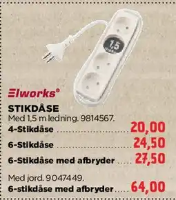 jem & fix Stikdåse (Elworks) / Indendørs klokke tilbud
