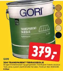 jem & fix GORI 304 Transparent Træolie tilbud