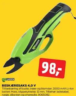 jem & fix BESKÆRESAKS 4,0 V tilbud