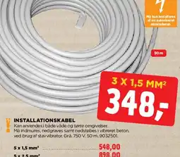 jem & fix Installationskabel 3 x 1,5 mm² tilbud