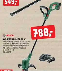 jem & fix Græstrimmer 18 V tilbud