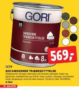 jem & fix 605 DÆKKENDE TRÆBESKYTTELSE tilbud