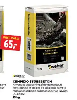jem & fix CEMPEXO STØBEBETON tilbud