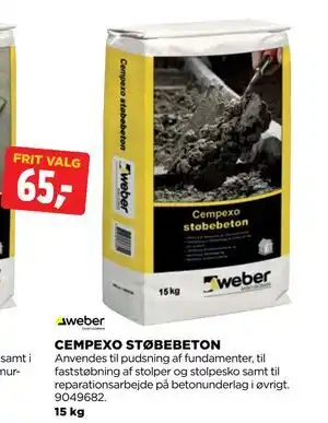 jem & fix CEMPEXO STØBEBETON tilbud
