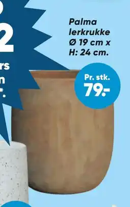 Bilka Palma lerkrukke tilbud