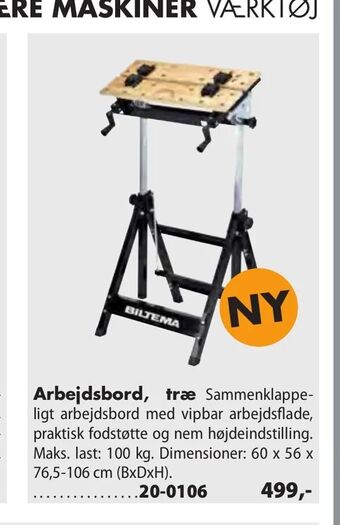 Arbejdsbord, træ