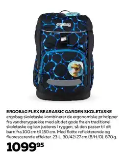 Bog & idé ERGOBAG FLEX BEARASSIC GARDEN SKOLETASKE tilbud