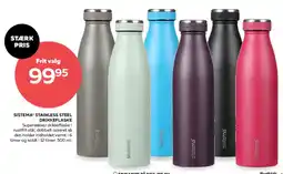 Bog & idé SISTEMA® STAINLESS STEEL DRIKKEFLASKE tilbud