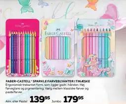 Bog & idé FABER-CASTELL Sparkle farveblyanter i tinæske tilbud