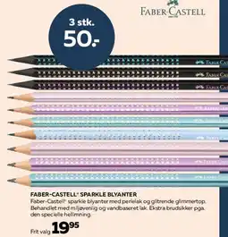 Bog & idé FABER-CASTELL SPARKLE BLYANTER tilbud