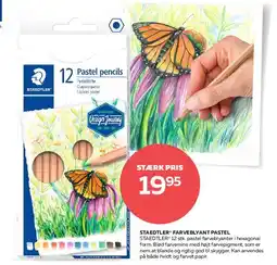 Bog & idé 12 Pastel pencils tilbud