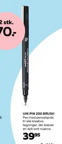 Bog & idé UNI PIN 200 BRUSH tilbud