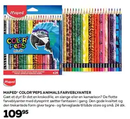 Bog & idé MAPED COLOR'PEPS ANIMALS FARVEBLYANTER tilbud