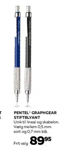 Bog & idé PENTEL GRAPHGEAR STIFTTBLYANT tilbud
