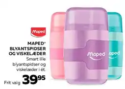 Bog & idé MAPED BLYANTSPIDSER OG VISKELÆDER tilbud