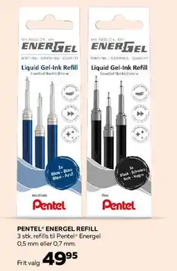 Bog & idé PENTEL ENERGEL REFILL tilbud