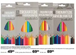 Bog & idé Graphit Stylus Trekantede Farveblyanter tilbud