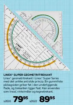 Bog & idé LINEX® SUPER GEOMETRITREKANT tilbud