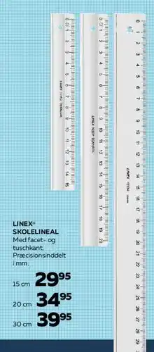 Bog & idé LINEX® SKOLELINJAL tilbud