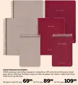 Bog & idé KOZO Premium notesbog tilbud