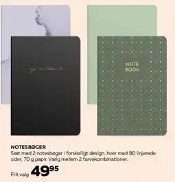 Bog & idé NOTESBØGER tilbud
