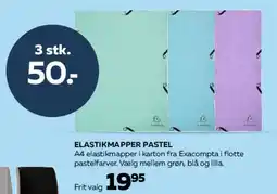Bog & idé Elastikmapper Pastel tilbud