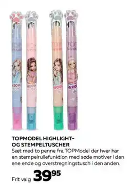 Bog & idé TOPMODEL HIGHLIGHT- OG STEMPELFUNKTIONSPEN tilbud