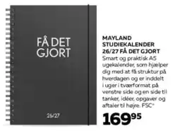 Bog & idé Mayland Studiekalender 26/27 Få det gjort tilbud