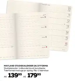 Bog & idé Mayland Studiekalender 26/27 Forma tilbud