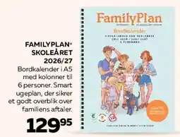 Bog & idé FamilyPlan Skoleåret 2026/27 - Bordkalender (A5) tilbud
