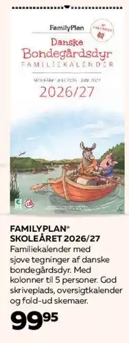 Bog & idé Danske Bondegårdsdyr - Familiekalender 2026/27 tilbud