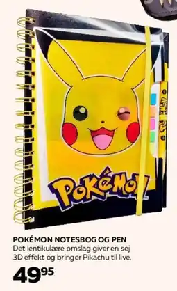 Bog & idé Pokémon notesbog og pen tilbud